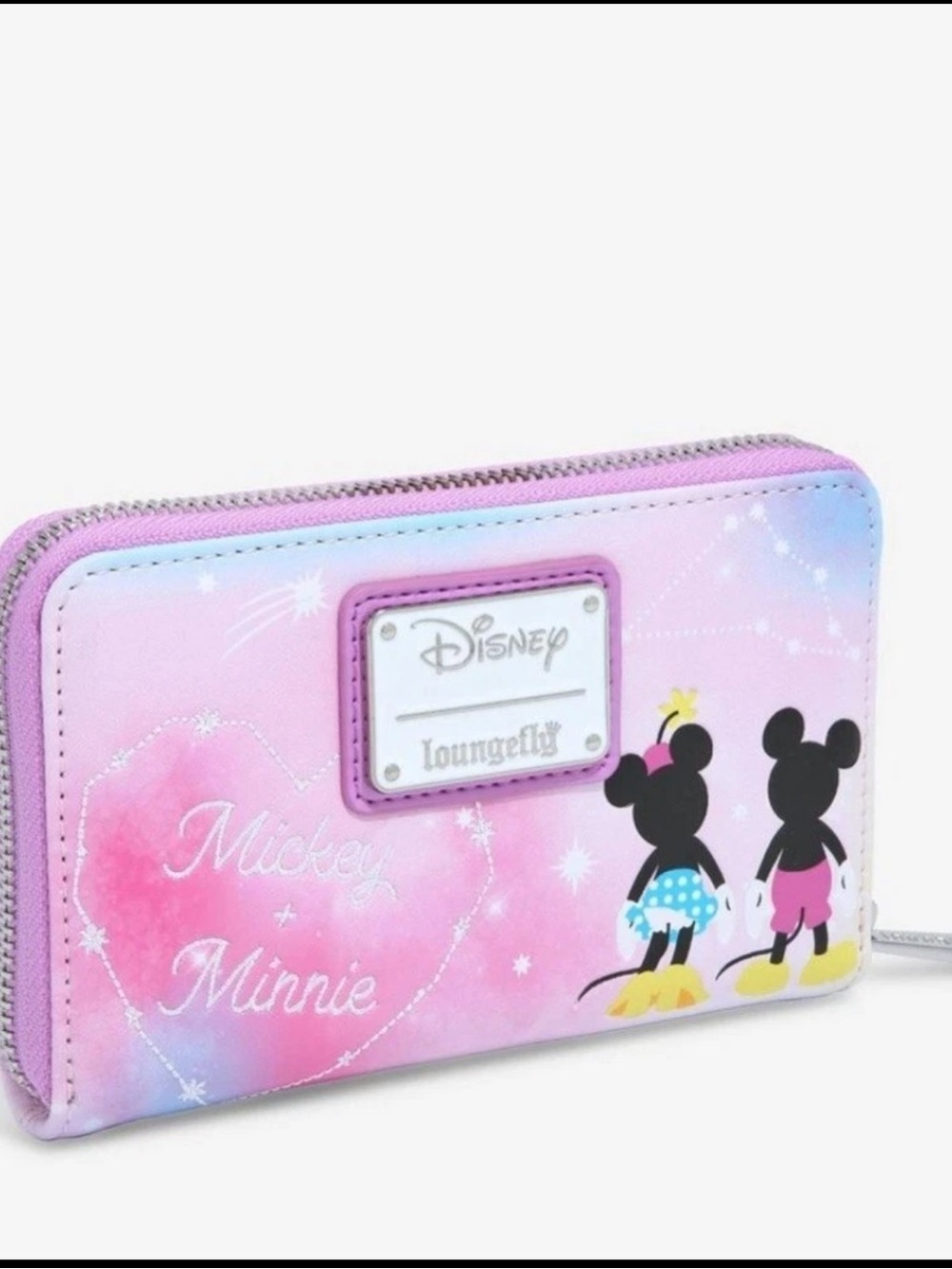 Loungefly Disney Minnie & Mickey Mouse Constellation Small Zip Wallet